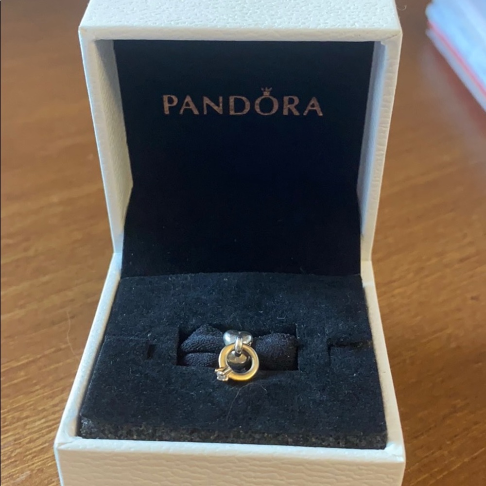 Pandora engagement ring charm 14K gold